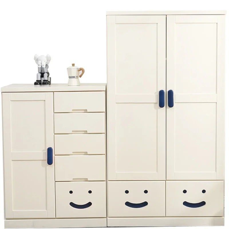 Hangers Children's Wardrobes Clothes Dressers Mobile Storage Organizer Bedroom Cute Szafa Na Ubrania Modern Furniture CY50CW