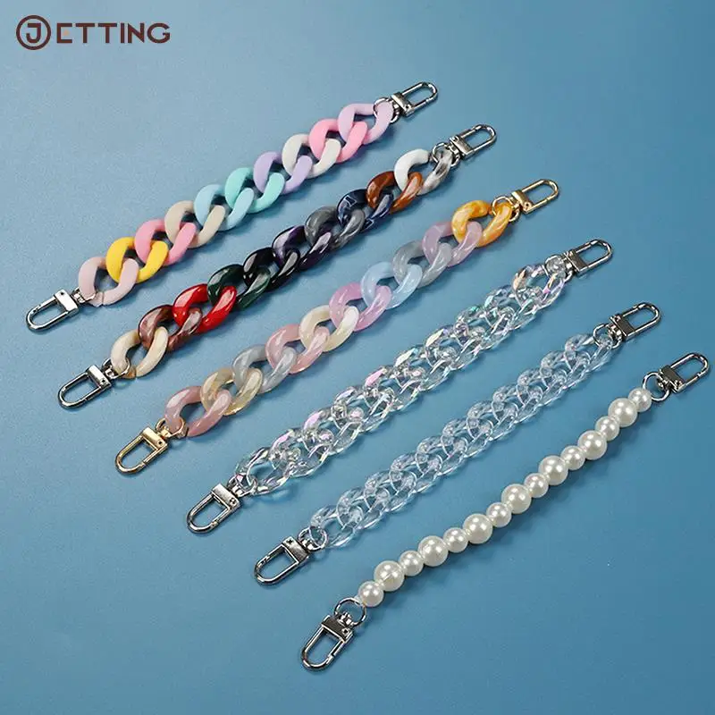 1 Pcs New Pearl Shoe Chain Shoe Charms Accessories Resin Shoe