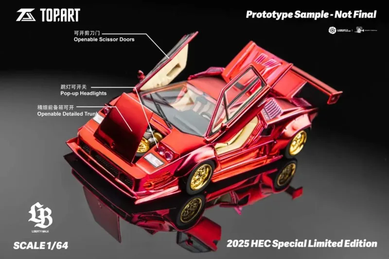 TopArt 1:64 LBWK Lamborghini Countach HOBBY EXPO CHINA 2025