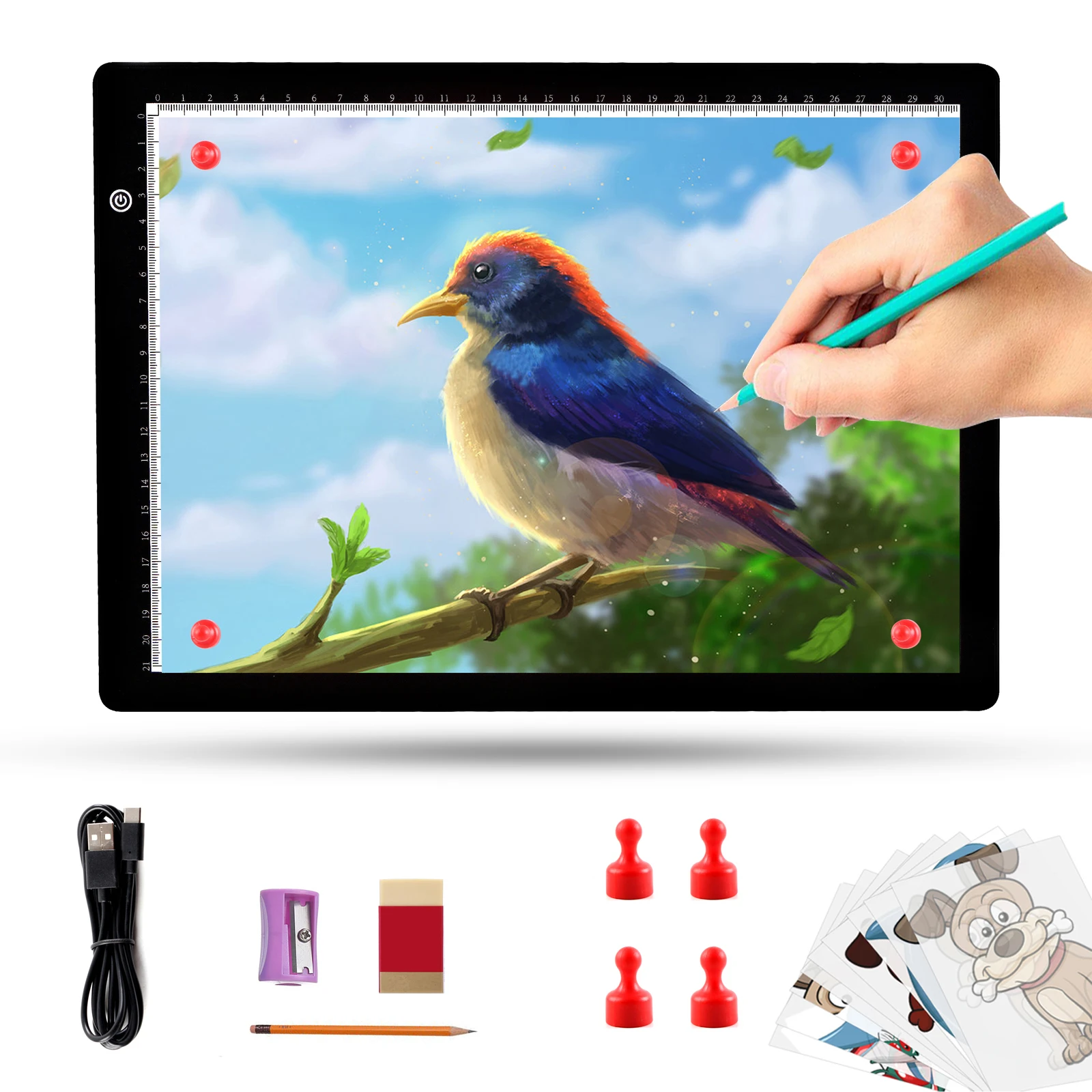 A4 Drawing tablet wacom Digital Graphic Tablet LED Diamond Painting Light Pad Board Portable Board for