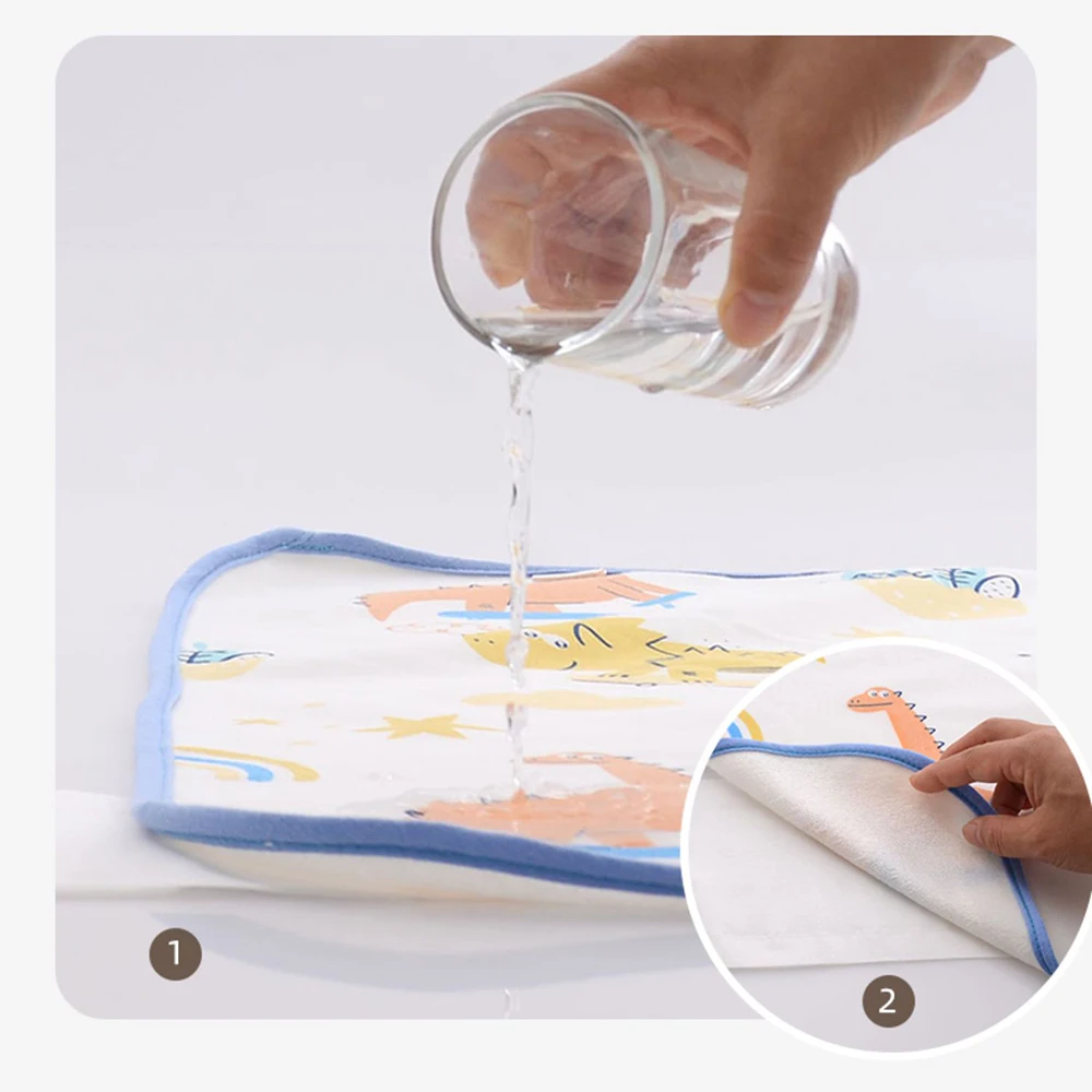 Cotton Washable Baby Changing Mat Cover Portable Baby Changing Table Reusable Mattress Pad for Newborn Mats to Play Crib Sheets