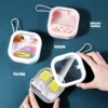 4Pcs Hair Tie Organizer Portable Travel Qtip Holder Small Hair Accessory Storage Containers Hanging Hair Clip Organizer Box for 6