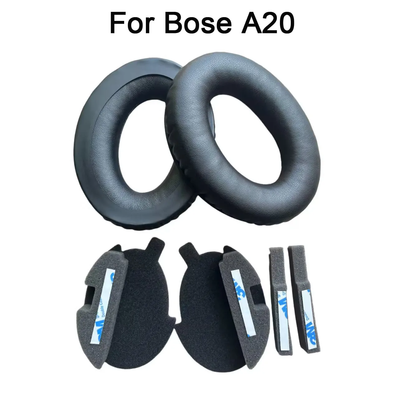 A20 Headphone Earpads for Bose A10 A20 A30 Aviation Headset Repalcement Protein Leather Memory Foam Ear Pads Cushions Earmuff