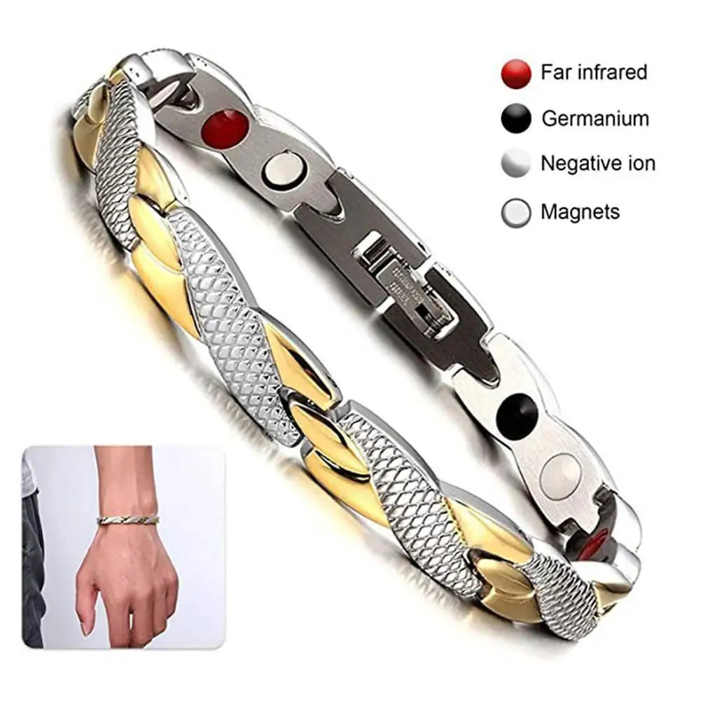 Dragon Pattern Magnetic Therapy Bracelet For Women Power Therapy Magnets Bracelets Bangles For Women Men 2