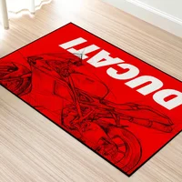 Motor Logo D-Ducati-S Cool Red By Mat For Bedroom Decoration Kitchen Bath Carpet House Super Absorbent Rug Foot Non-slip ^ 6 $ y 1