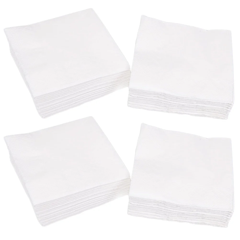 Paper Napkins 300 Sheets Napkins for Restaurant Dinner Paper Towel Lot Linen Square Tissue White Table Decorations 2-Ply