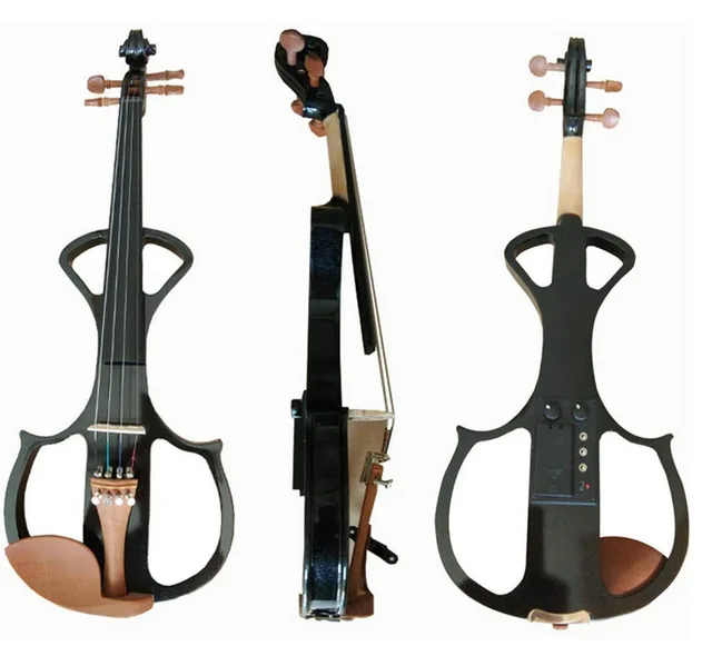 大人用ハンドメイドワインレッド電子バイオリン 4/4弦楽器 フルサイズ