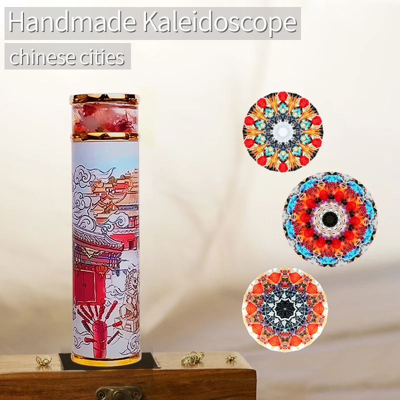 Characteristic city kaleidoscope multi prism creative birthday gift girl personality romantic gift lettering MORLENS