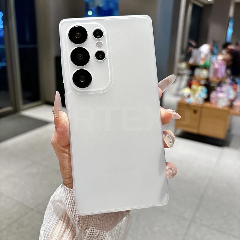 Ultra Thin Matte Clear Soft TPU Anti-Fingerprint Shockproof Case