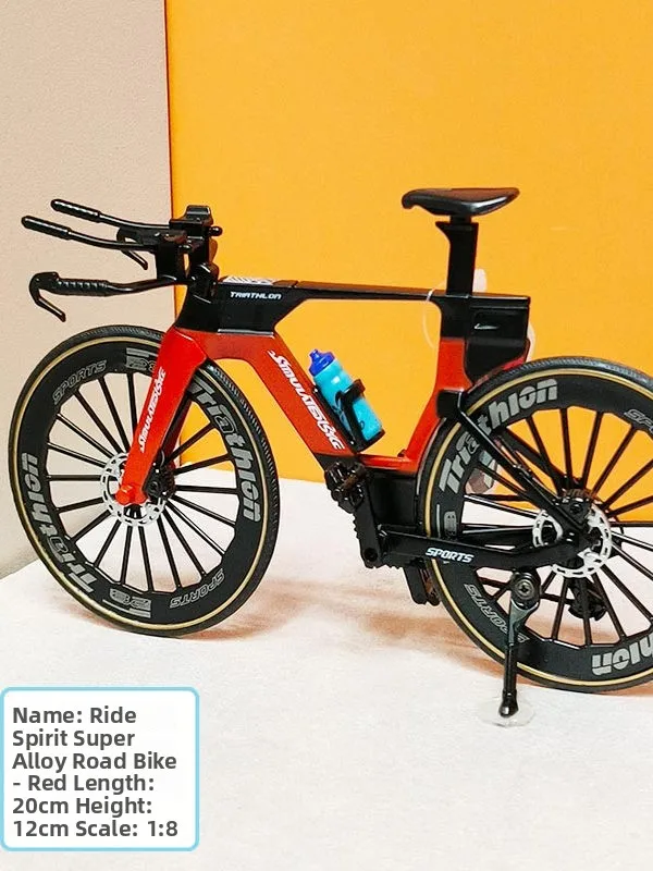 Super Alloy Bike Model Road Bicycle Simulation Ornament Boy Gift Leizai Middle Bike Soul Curve Handlebars Alloy Toy Car Colle...