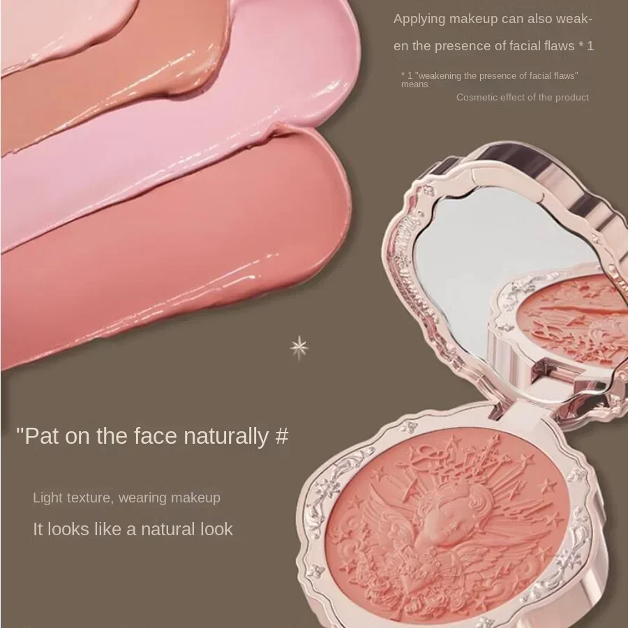 Flower Knows Little Angel Blushes Lightweight Smooth Long-lasting All-Day Face Enhancing Makeup Korean Blush Cream For Cheek