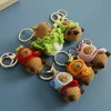 Kids Toys Capybara Doll Keychains Creative Crochet Cartoon Pendant Knitted Bag Accessories Bag Pendant 1