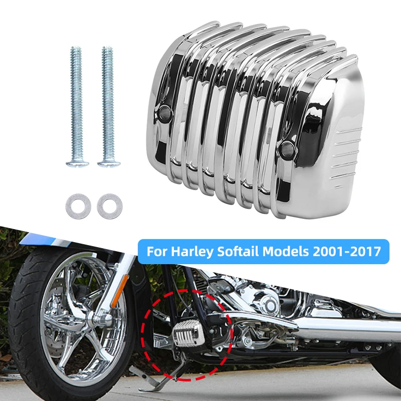 

Motor Voltage Regulator Cover Chrome Fairing Motorcycle For Harley Softail Springer Fat Boy Breakout FXS FXSB FLSTSB 2001-2017