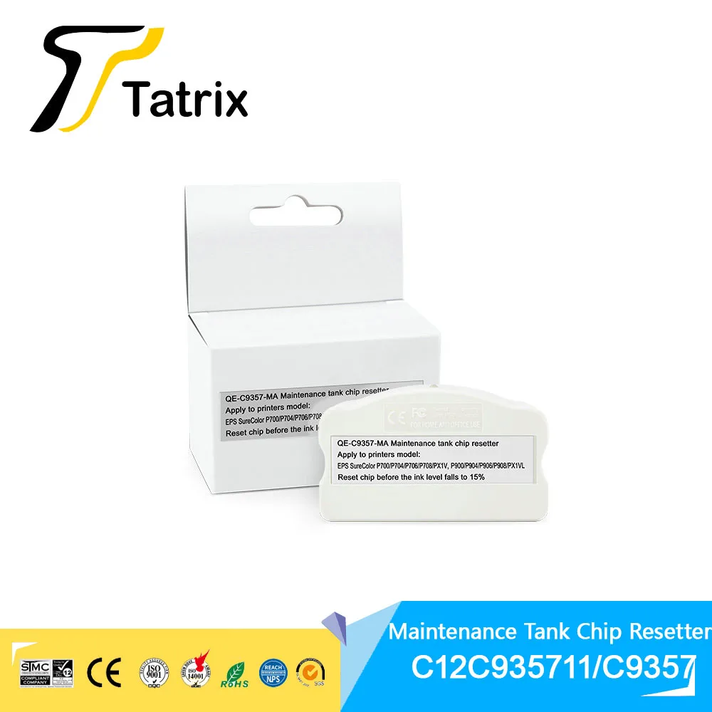 Tatrix C12c935711 Tanque de Manutenção Resetter Chip para Epson P903 P904 P906 Sc-px1v P700 P900 P703 P704 P706 708 P908 Impressora - Imagem 2