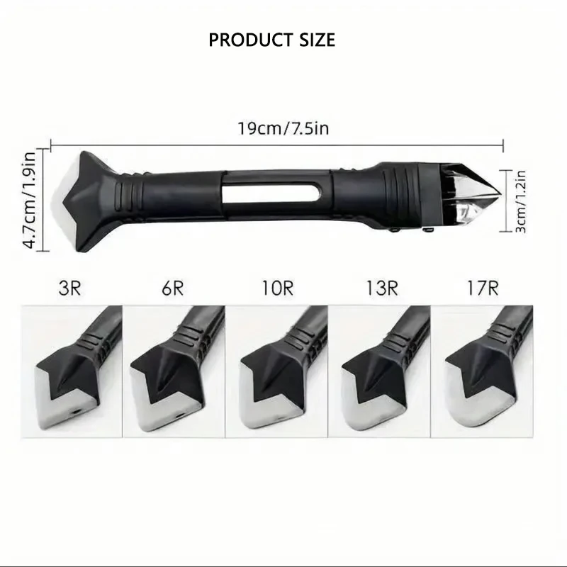 EVISPOL 5 in 1 실리콘 코킹 도구 다기능 스크레이퍼 도구 욕실 주방 바닥 창문용 그라우트 및 코킹 제거 도구