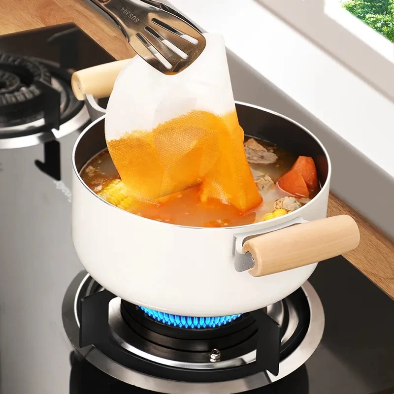 90/12PCS Food Grade Disposable Oil-Absorbing Paper Kitchen Gadget Soup Oil Filter Paper Cooking Baking Fried Oil Absorption Film