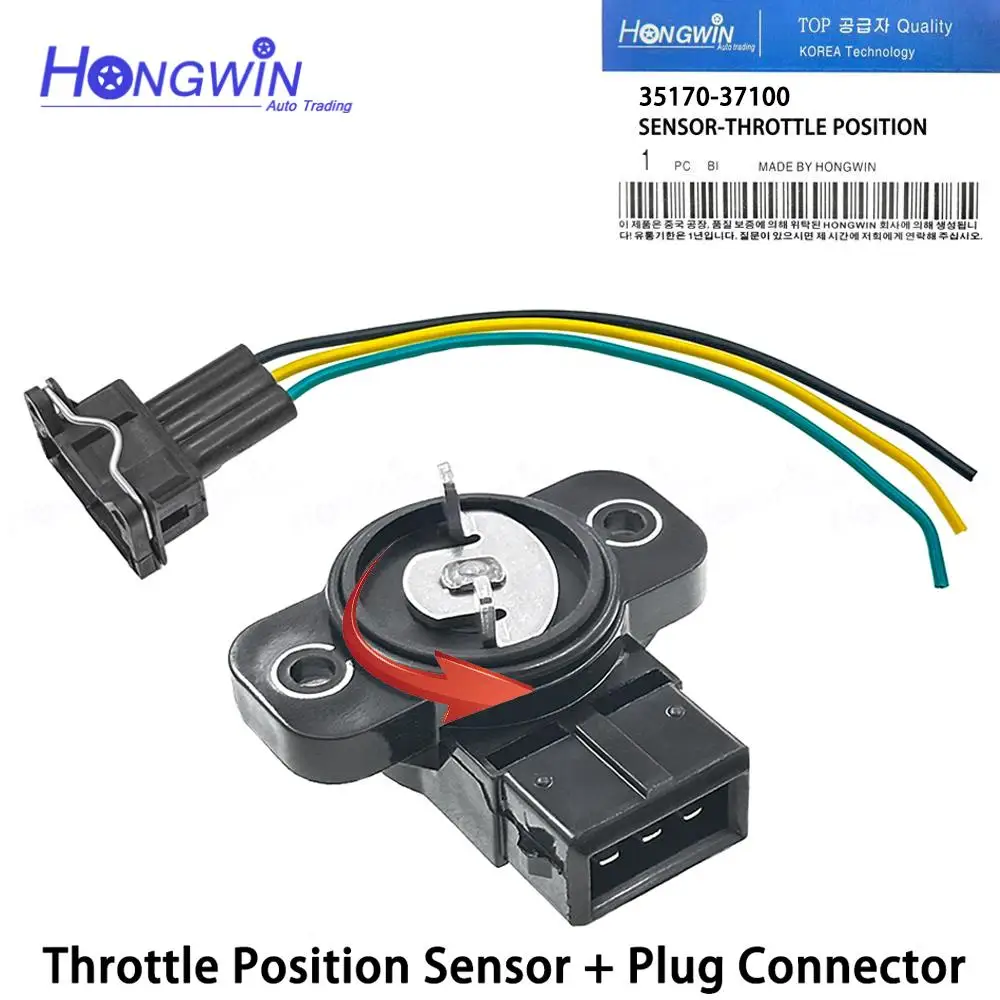 

35170-37100 Throttle Position Sensor TPS Plug For Hyundai Tiburon Tucson Sonata Kia Sportage Optima Santa Fe TPS4120 3517037100
