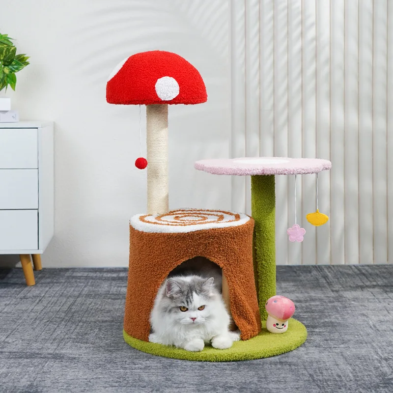 

Cactus Cat Nest Sisal Scratching Column, Kitten Climbing Frame, Wear-Resistant Scratching Claw Grinding Device, Teasing Cat Toys