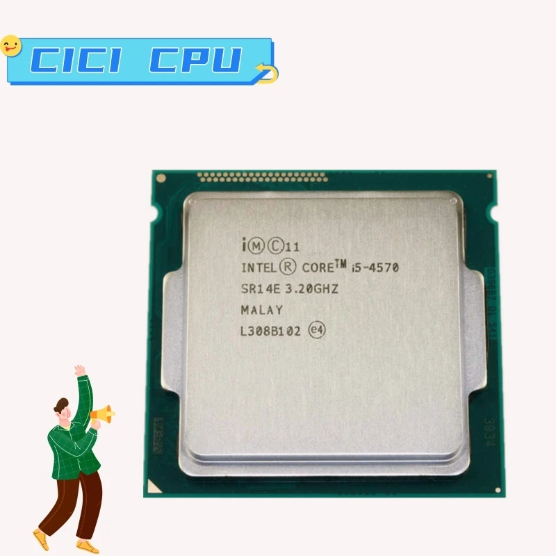 Core Series I5 4570 Cpu I5-4570 Processore 3.2G 22Nm Lga 1150 84W Quad Core Supporto Scheda Madre H81