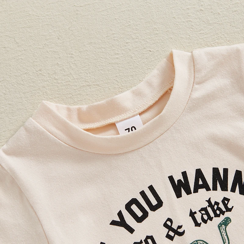 Pudcoco Baby Toddler Boy Shorts Set Letter Balance Bike Print Short Sleeve T-shirt Elastic Waist Shorts 2Pcs Summer Outfit