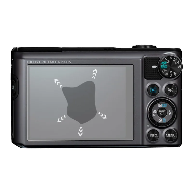 캐논 SX730 SX740 Sx740hs Sx730hs용 9H 경도 HD 투명 강화 유리 스크린 보호 필름 버블 프리