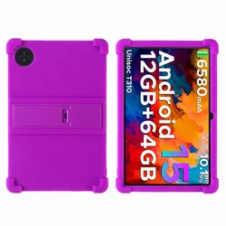 Durable Kids Tablet Case with Airbag Fall Protection and Folding Stand for DOOGEE Tab A9 Pro (PURPLE)