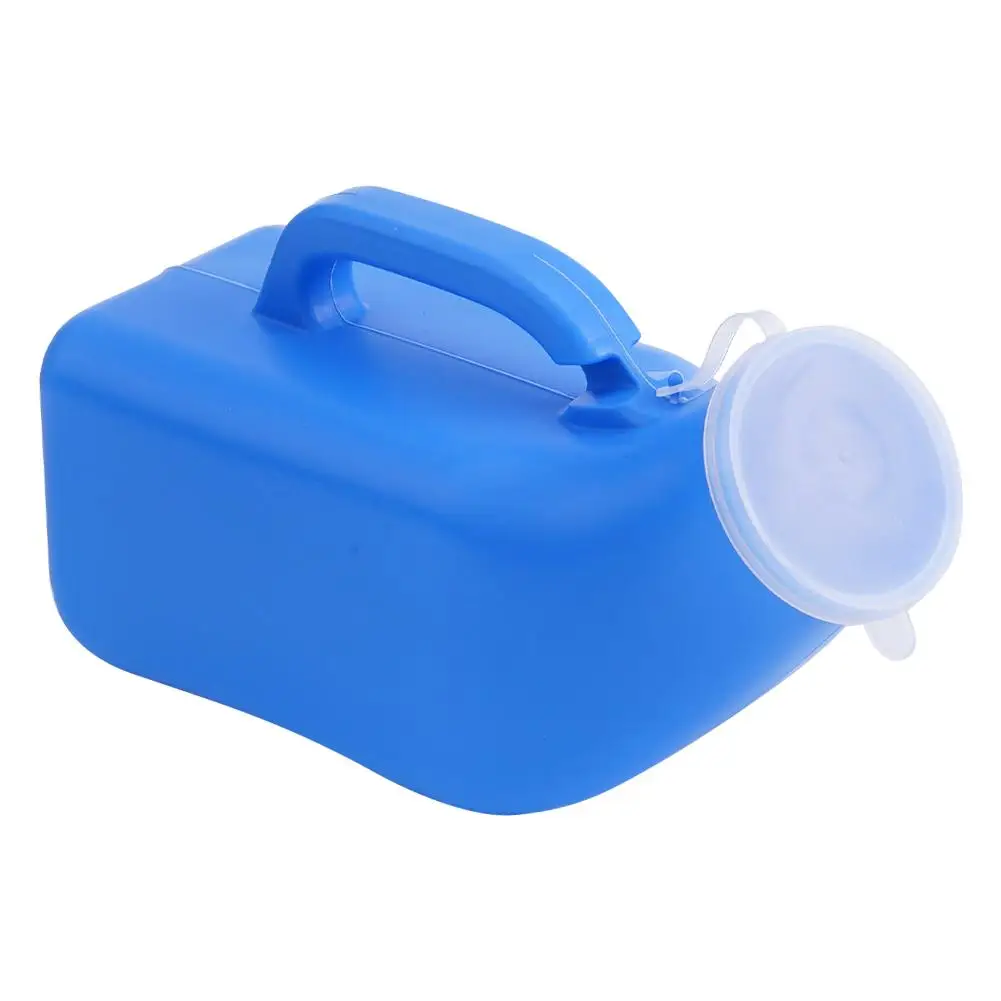 Male Urinal Urinals for Men 1000/1200/2000ml Thick Plastic Mens Bedpan Bottle with Lid-Spill Proof Urinary Bottle Male Urinal Pee