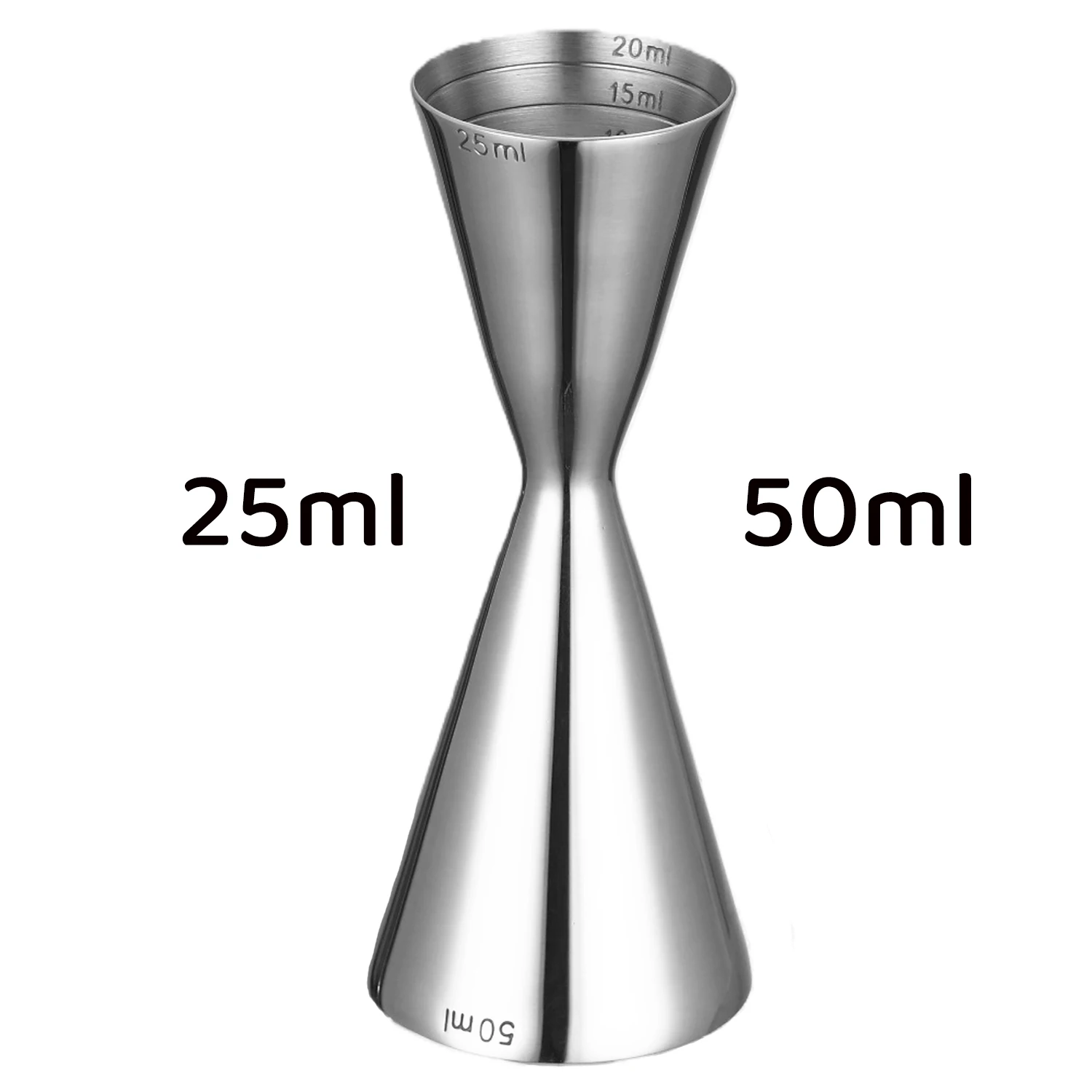 Japanese-Style Double Cocktail Jigger - Precision Bar Measuring Tool