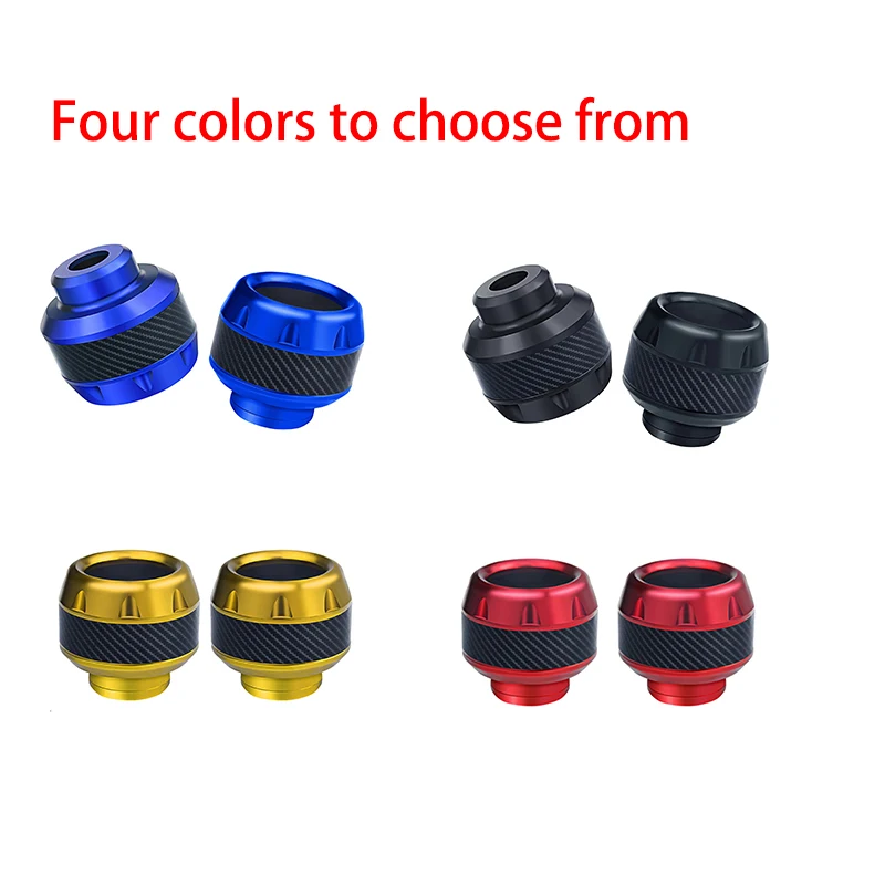 

2Pcs Motorcycle Aluminum Wheel Protection Crash Pads Colorful Crash Scooter Frame Slider Protector Moto Equipment Accessories