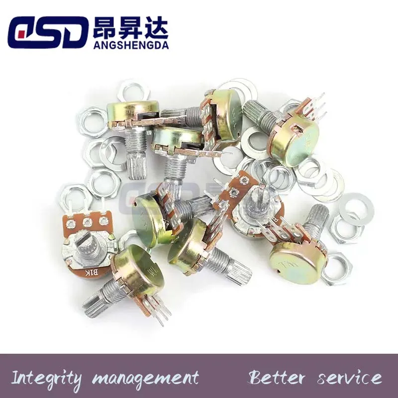 50PCS WH148 3PIN B 1K 2K 5K 10K 20K 50K 100K 250K 500K 1M 단일 전위차계 L15