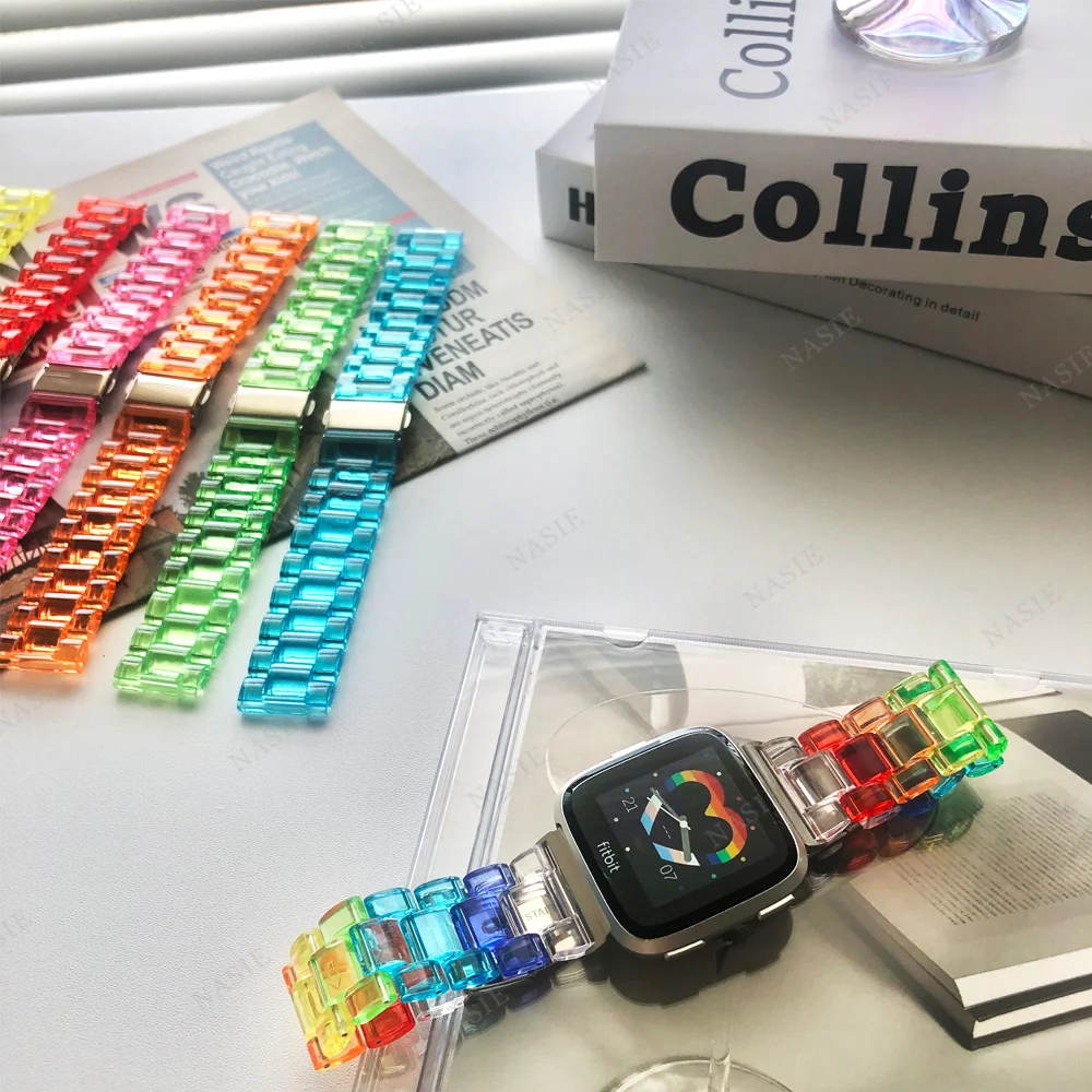 Colorful Transparent Resin Band - Elegant Bracelet