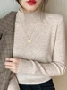 AOSSVIAO Turtleneck Sweater Women Fashion 2024 New Stretch Tops Women Knitted Pullovers Long Sleeve Bottoming Knitted Sweater 2