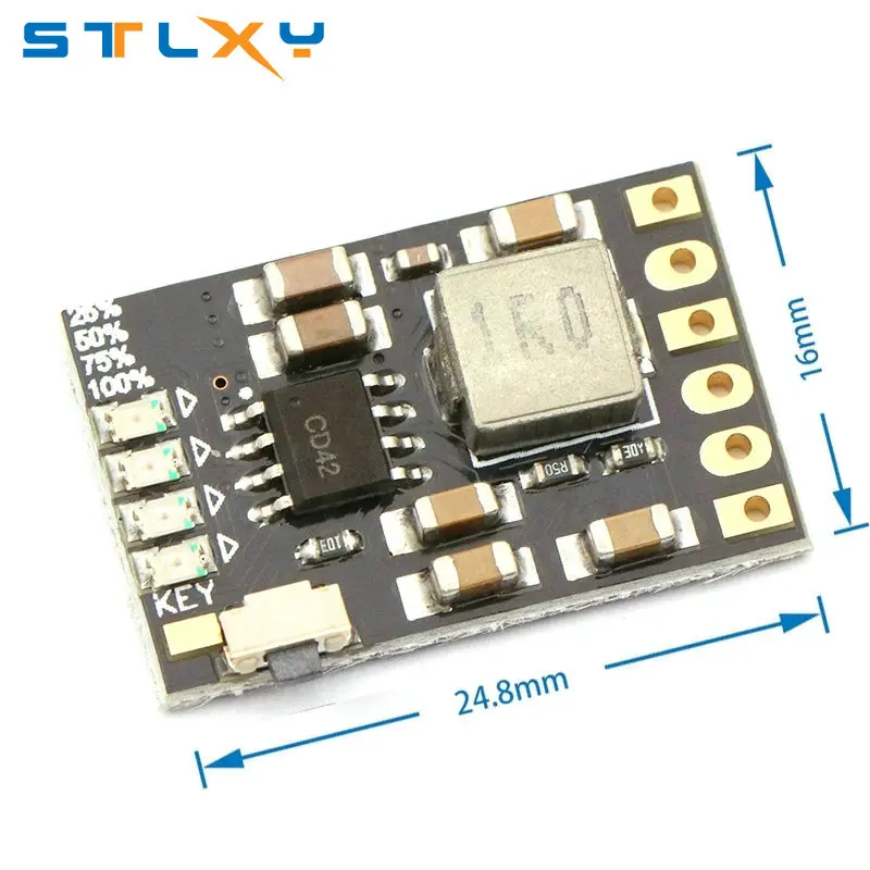 충전 방전 통합 리튬 배터리 부스트 모바일 전원 보호 DIY 전자 PCB 보드 모듈, 2A 5V, 3.7V, 4.2V