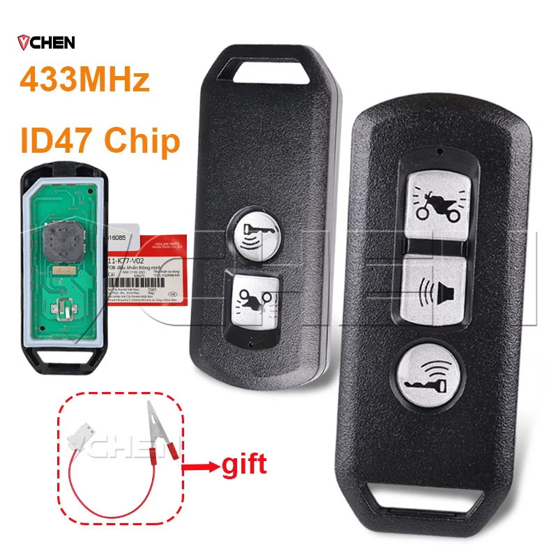 Adv150 Smart Key Module Motorcycle Smart Key Card fit Honda ADV X-ADV SH 125i 150i 300i K77 ...