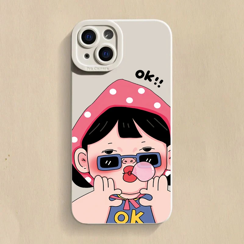 Charming Cartoon Couple Soft Phone Case Cover