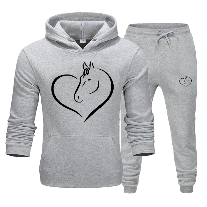 2023 New Fashion Men's Sportswear Set Pullover Hoodie Set Hoodie Sweatpants Two Piece Jogging Set Sportswear