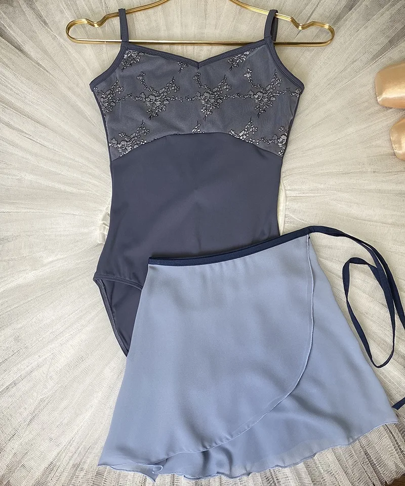 Damen Chiffon Ballettrock Kleiner Schürzen-Tutu Einfarbiger Übungs-Trikotrock Hochwertige Elegante Tanzkleidung für Erwachsene – Detail 13