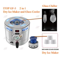ITOP GF-3 Dry Ice Maker Glass Froster Glass Chiller Glass Freezer Dry ice Forming Machine Using Liquid Titanium Carbon Dioxide 1