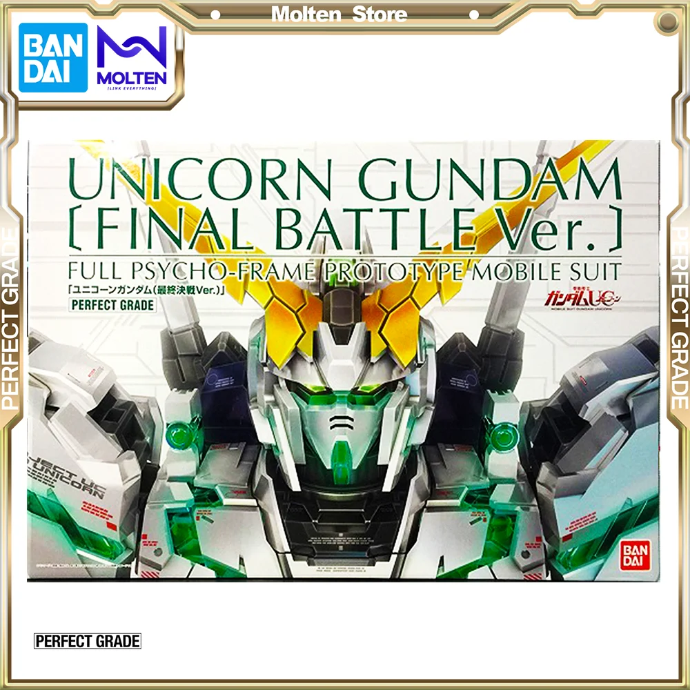 Bandai Original Pb Pg 1/60 Unicorn Gundam Final Battle Ver. Gruppo/Assemblaggio Del Kit Modello Gunpla