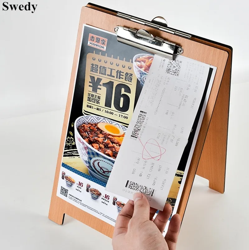 Double-Sided Standing Clipboard Menu Holders