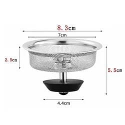 Stainless Steel Mesh Drain Strainer and Waste Catcher (1 pcs)