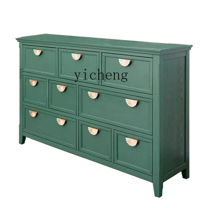

ZK Nine-Drawer Cabinet Living Room Storage Combination Multi-Drawer Chest of Drawer Large Capacity Clothes Storage Cabinet