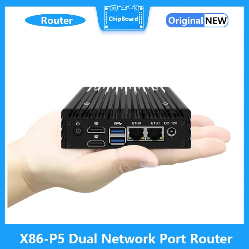 

X86-P5 Dual Network Port Router N100 Minicomputer 6W Support Intel Alder lake-N Processor