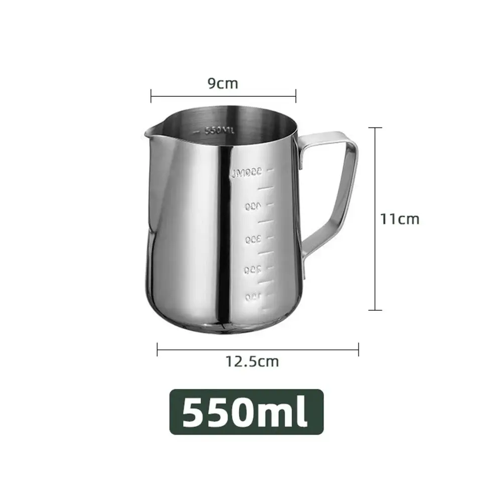스테인레스 스틸 Frothing 투수 당겨 꽃 아트 컵 커피 라떼 우유 머그잔 우유 Frother 규모 주방 도구 1PC