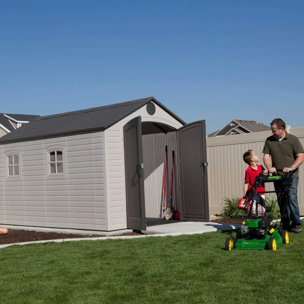 6402 Outdoor Storage Shed, 8 by 12.5 Feet; 2 windows 6