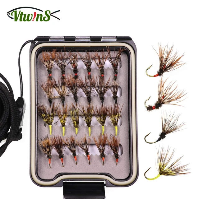 Vtwins Tenkara Flies Sakasa Kebari Style of Fly Fishing Flies For Trout  Grayling With Waterproof Fly Box Size 12 Fishing Tackle - AliExpress