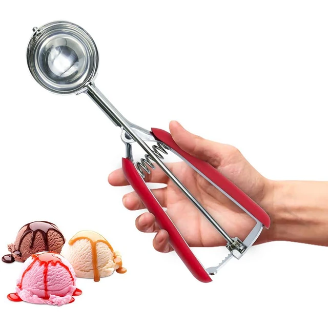 3pcs Ice Cream Scoop Stainless Steel Tablespoon Cookie Scoop