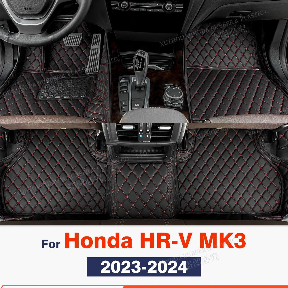 

Автомобильные напольные коврики для Honda HR-V 2023 2024, индивидуальные автомобильные накладки на ногу, аксессуары для интерьера