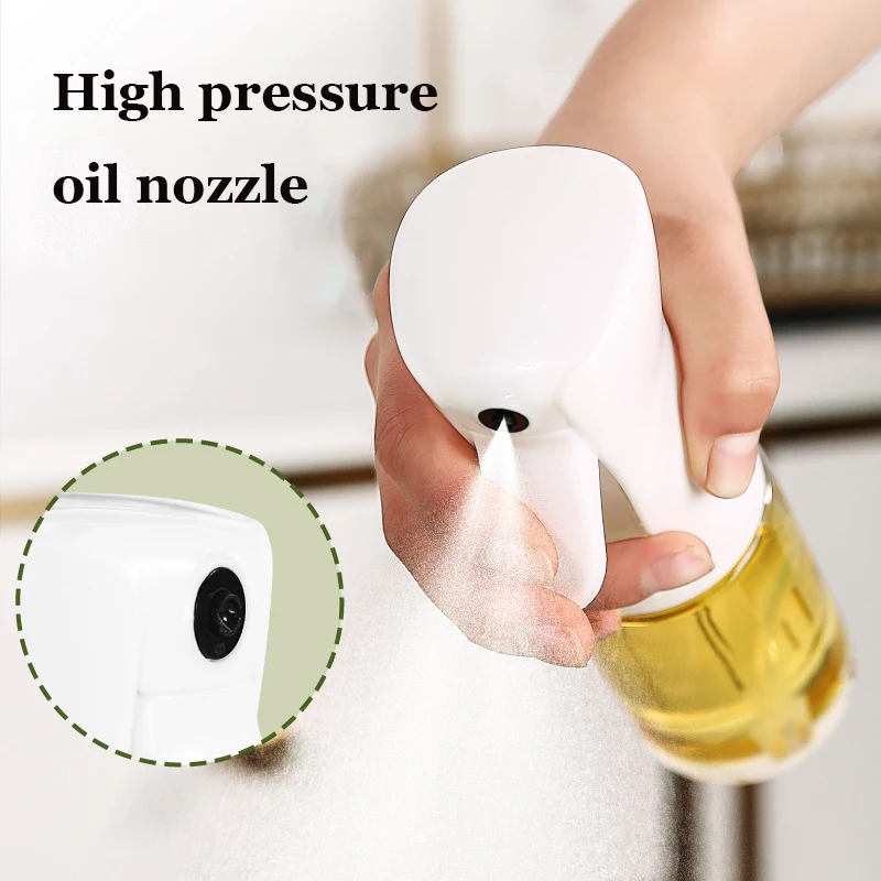 Pulvérisateur d'huile pour la cuisine, bouteille de pulvérisation à  pression d'air atomisant, huile comestible, huile d'olive, barbecue, steak,  pique-nique, perte de graisse, fitness, outils de cuisine - AliExpress