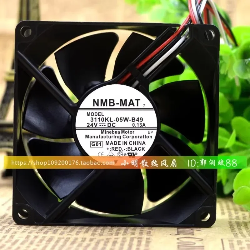 

Original CPU Fan For NMB 3110KL-05W-B49 8025 8cm 24V 0.13A Stall Alarm Frequency Converter Fan 80X80X25mm